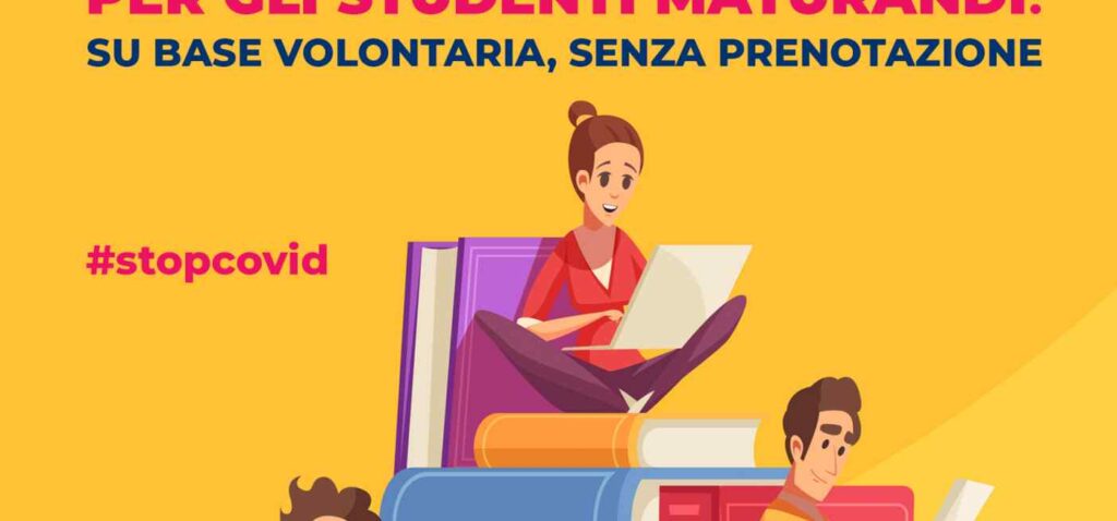 COVID – Al via dal 26 maggio in Sicilia la vaccinazione per gli studenti maturandi