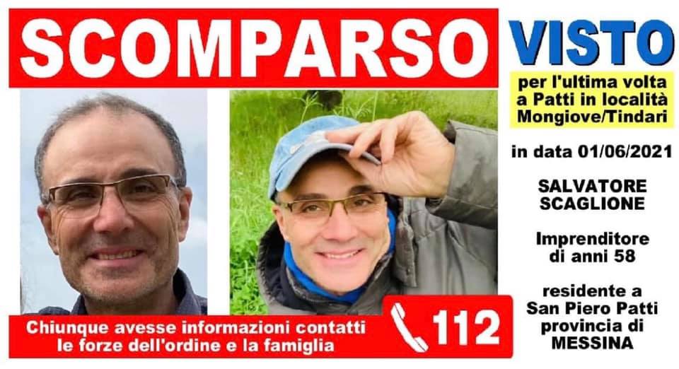 SAN PIERO PATTI – L’appello del sindaco.. condivide il post, aiutateci a ritrovare Salvatore