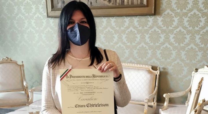 CHIARA CHIRIELEISON – E’ Cavaliere al Merito della Repubblica