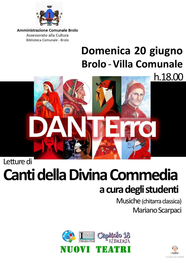 DANTErra – A Brolo domenica letture dei canti della Divina Commedia … in villa