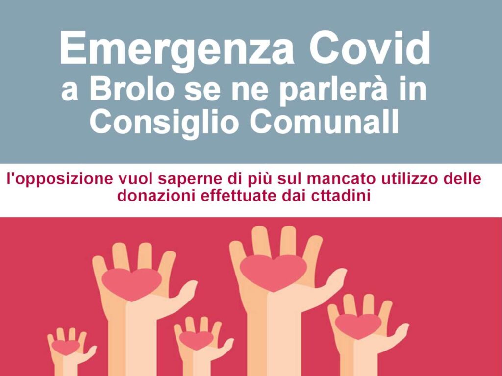 SOLIDARIETA’ & CONTO CORRENTE DEDICATO –  A Brolo se ne parlerà in Consiglio Comunale