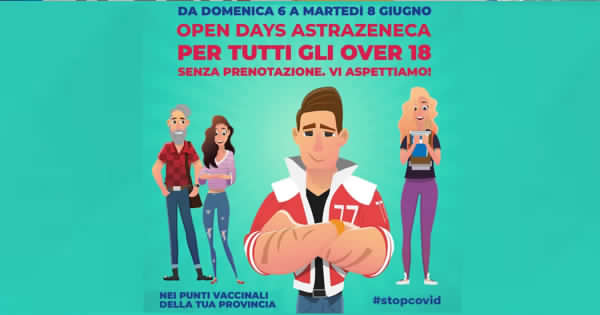 COVID – Porte aperte agli over 18 con vaccino AstraZeneca