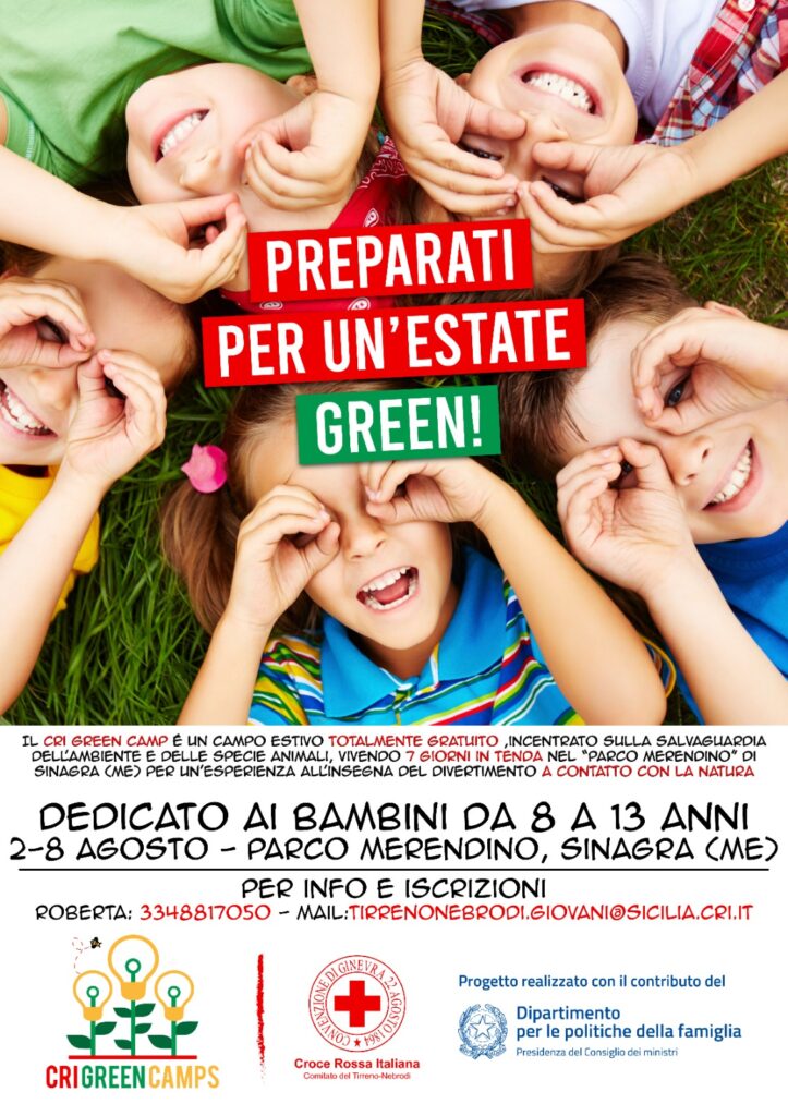 CAMPO ESTIVO – A Sinagra quello della Croce Rossa