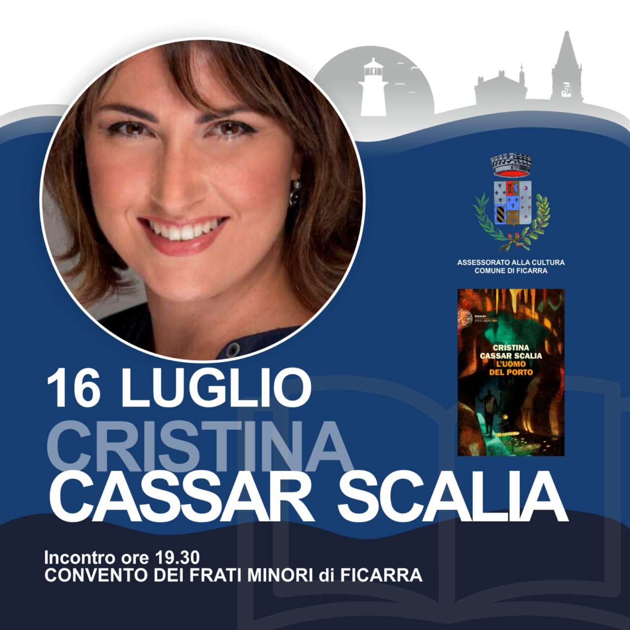 VIVACITA' CULTURALI - A Ficarra, Cristina Cassar Scalia venerdì prossimo -  Scomunicando