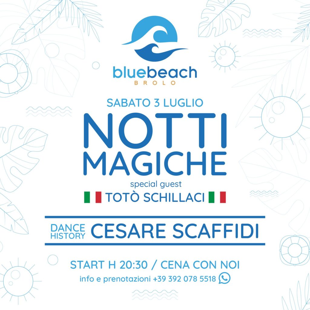 BLUEBEACH BROLO –  “Notti Magiche”