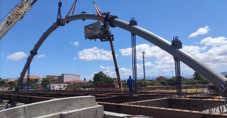 BARCELLONA P.G. – Procedono i lavori per la realizzazione del nuovo ponte di Calderà