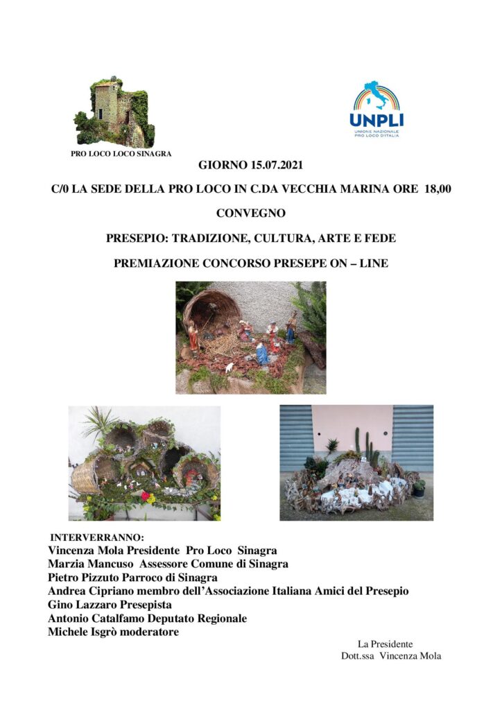 SINAGRA – Convegno Presepio: Tradizione, Cultura, Arte e Fede