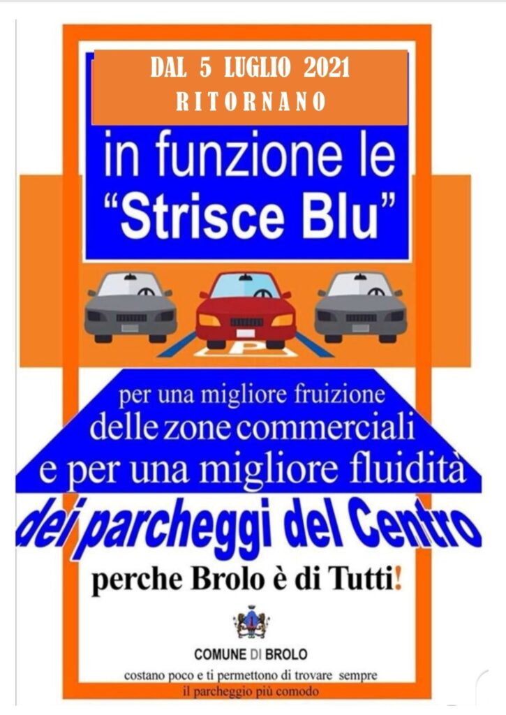 BROLO – Ritornano le strisce blu