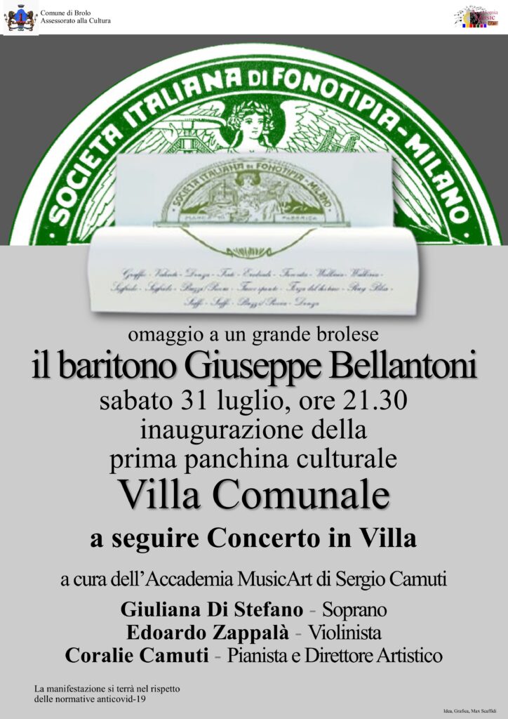 BROLESI – L’omaggio al baritono Bellantoni, questa sera in villa