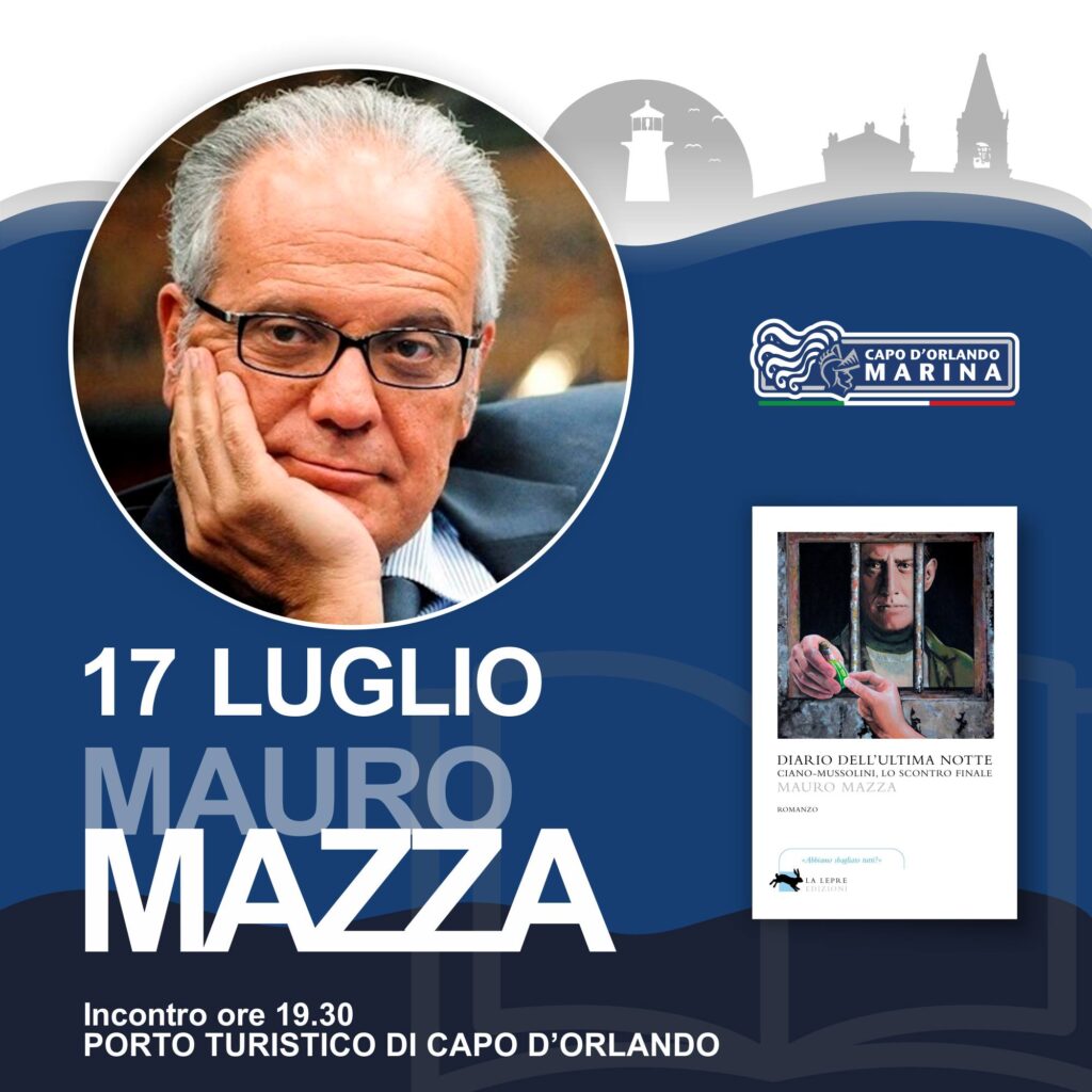 NOTTURNO D’AUTORE – Domani Mauro Mazza al porto di Capo d’Orlando