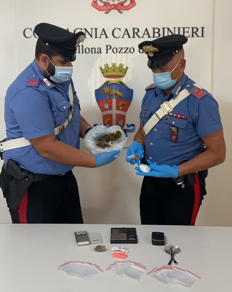 BARCELLONA P.G. – Arrestata una coppia per detenzione di sostanza stupefacente