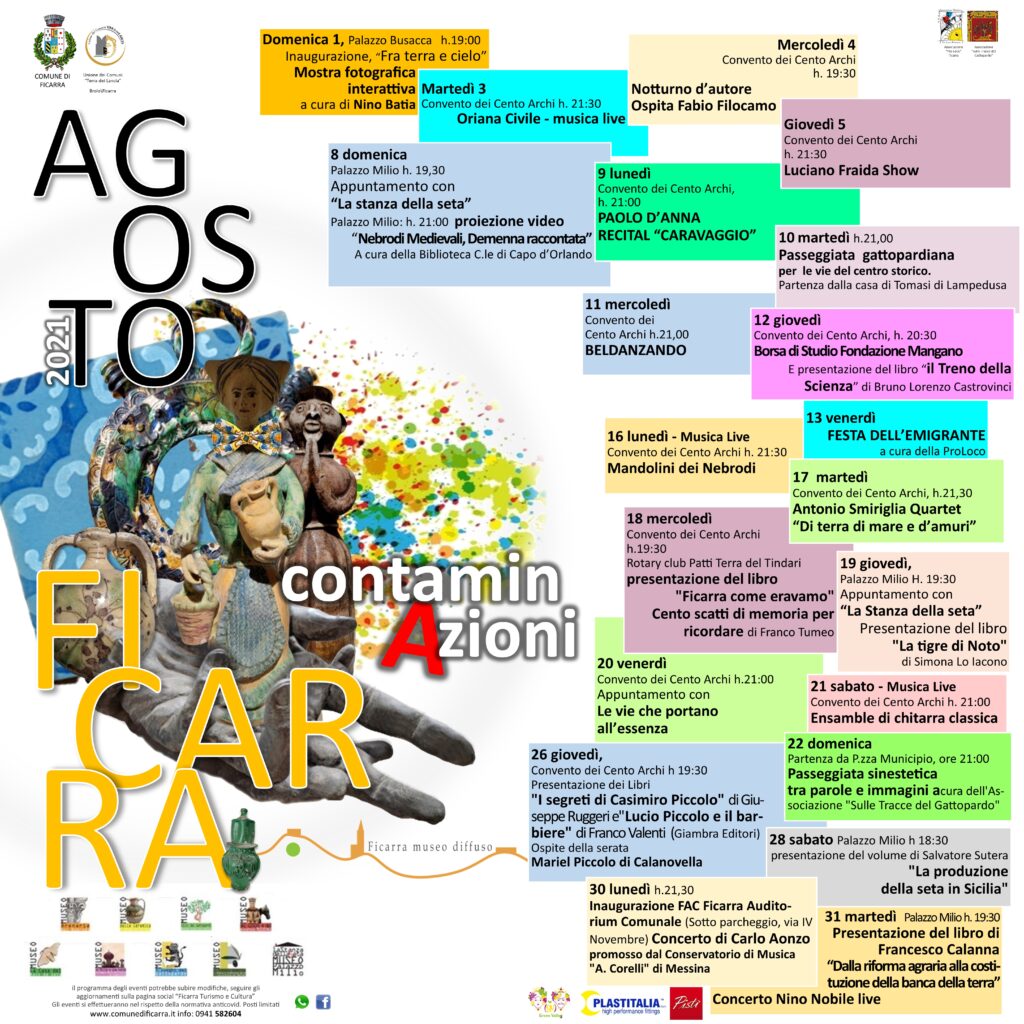 AGOSTO A FICARRA – Alcune modifiche al programma