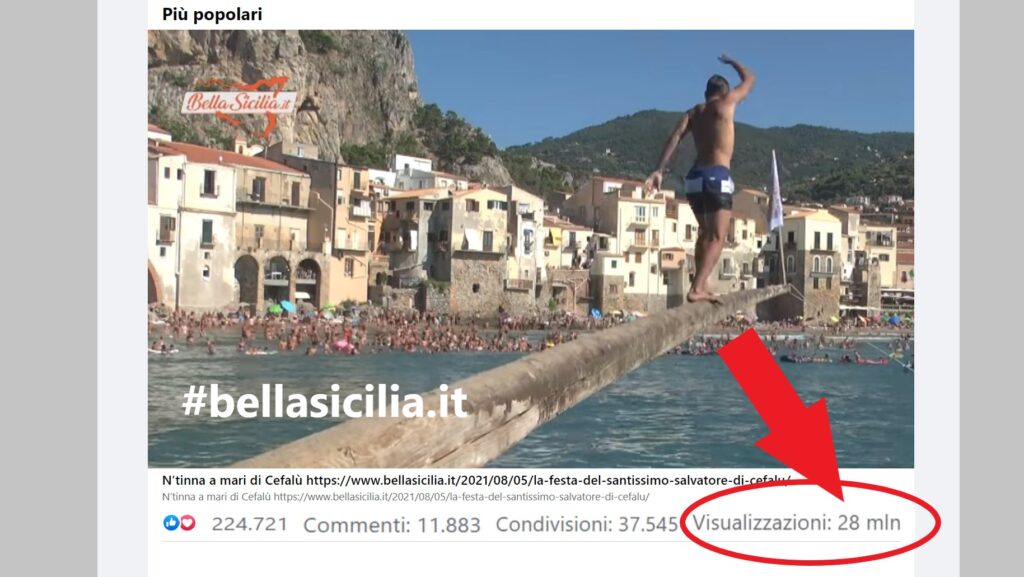 BELLA SICILIA – 30 milioni di visualizzazioni per un video girato a Cefalù