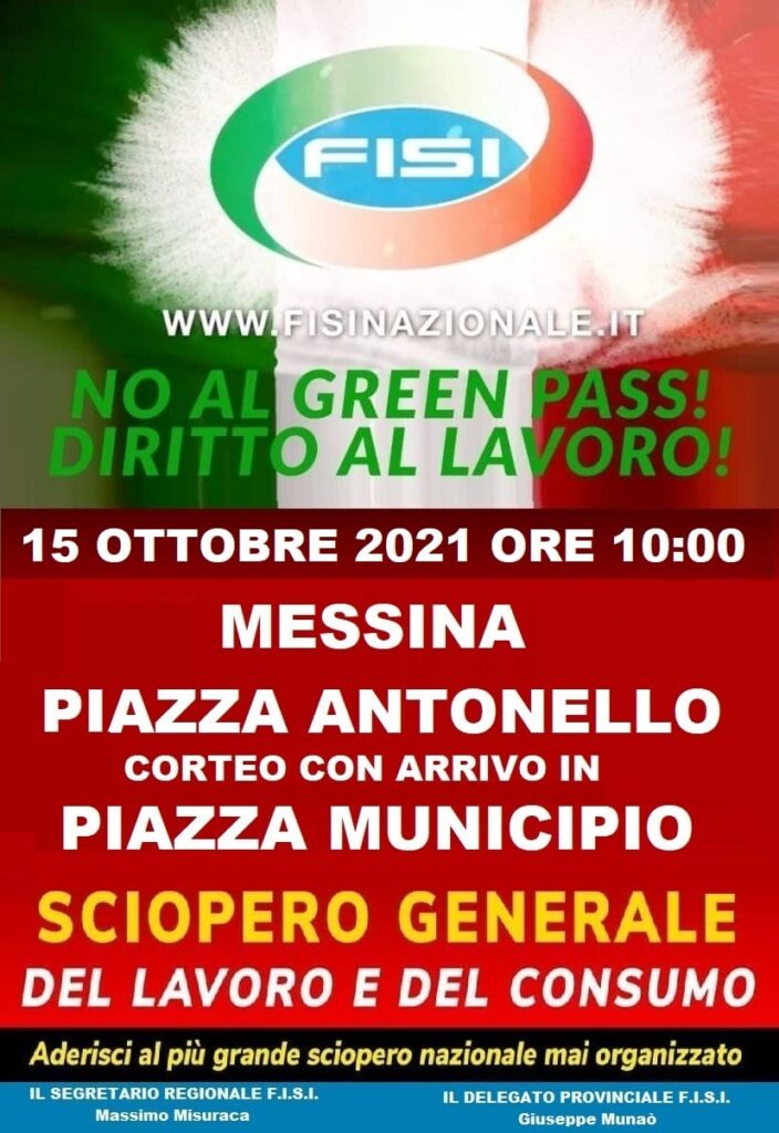 LIBEROACCESSOUNIME – Contro il Green Pass all’Università di Messina