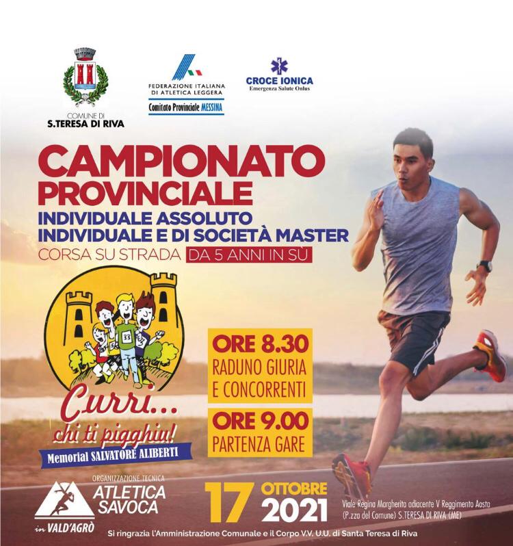 PODISMO – Si alza il sipario sulla “10^ Curri chi ti pigghiu-Memorial Aliberti”