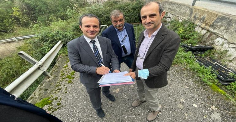 SAN MARCO D’ALUNZIO – Strada provinciale 160, consegnati i lavori per un importo di cinquecentomila euro