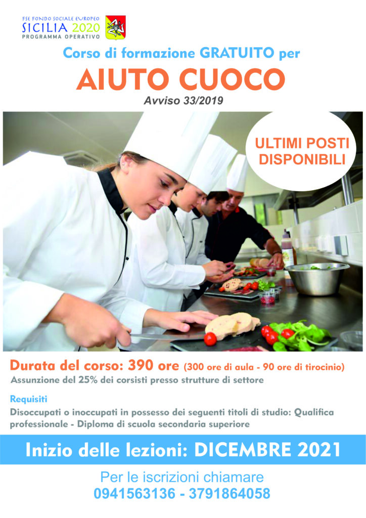 CORSI – Quello gratuito di Aiuto Cuoco