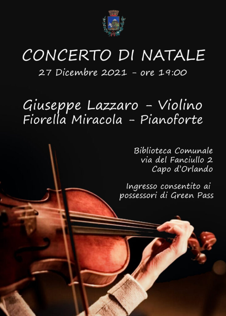 CONCERTI – Oggi Giuseppe Lazzaro e Fiorella  Miracola alla biblioteca comunale orlandina