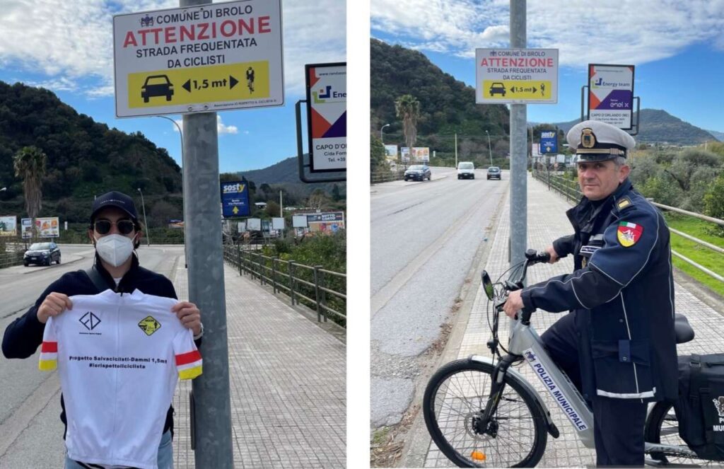 BROLO – Sicurezza stradale, installati cartelli ‘Salva ciclisti’