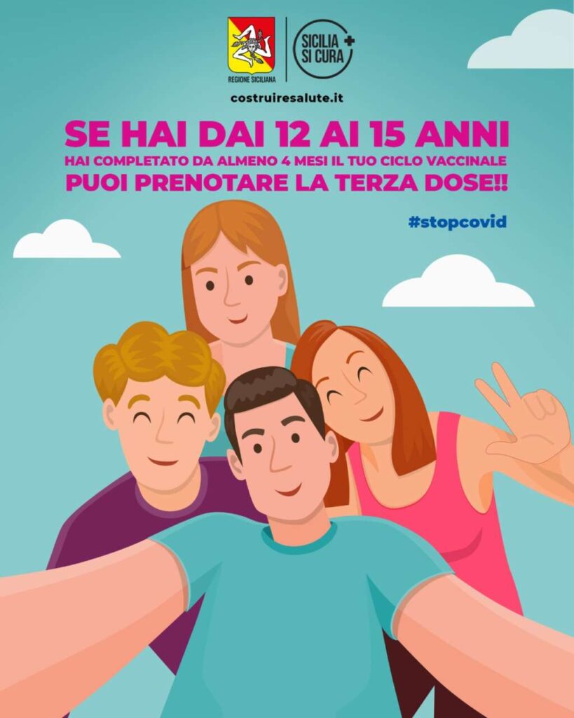 COVID – Al via campagna “booster” per target 12-15 anni: da oggi le prenotazioni