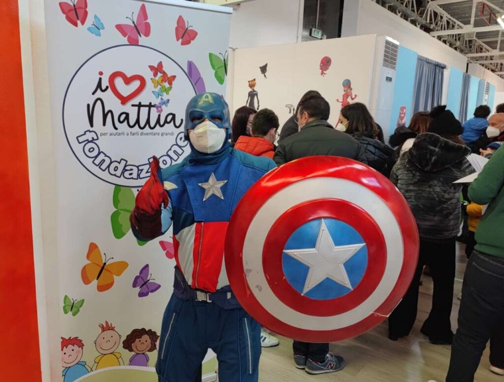 FONDAZIONE MATTIA – A Messina in Fiera all’hub vaccinale pediatrica per regalare un sorriso