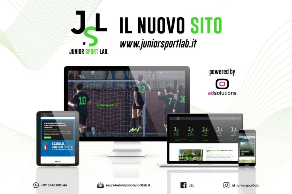 CALCIO – Junior Sport Lab sempre al passo con i tempi, online il nuovo sito neroverde