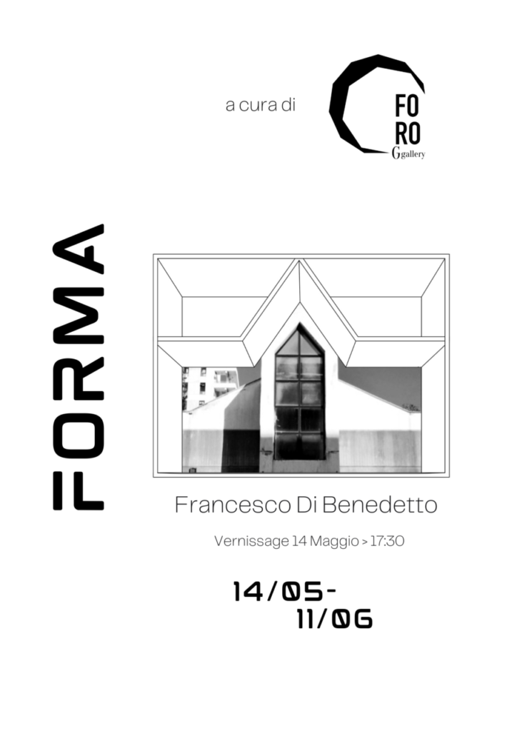 MOSTRE – “Forma” la personale di Francesco Di Benedetto alla FORO G gallery