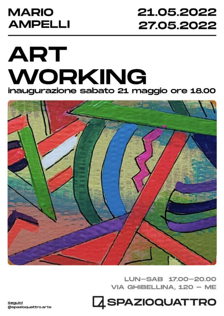 MOSTRE – “Art working” di Mario Ampelli alla Galleria Spazioquattro