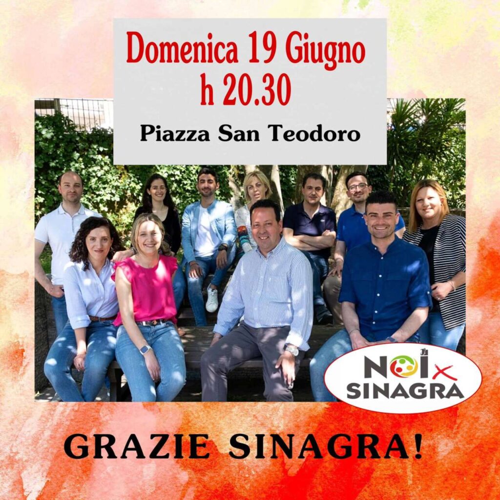 NOI X SINAGRA – Conclusa la campagna elettorale riparte dal confronto con i sinagresi