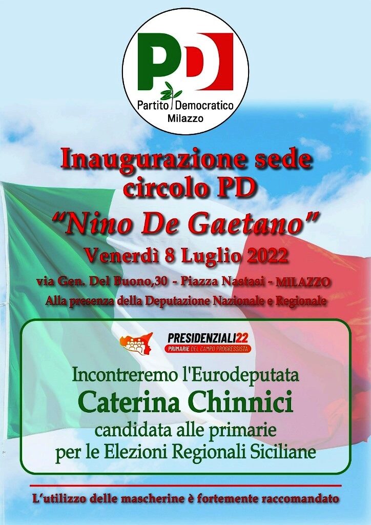 MILAZZO – Il circolo Pd di inaugura la nuova sede