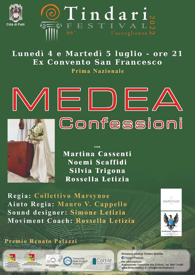 MEDEA CONFESSIONI – Apre, il 4 luglio, il Tindari Festival 2022