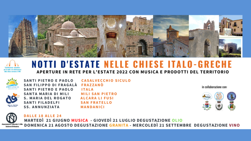 CHIESE ITALOGRECHE – Via alla seconda notte d’estate