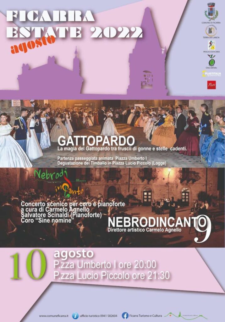 APPUNTAMENTI – A Ficarra, rivive il Gattopardo e ritorna Nebrodi in Canto