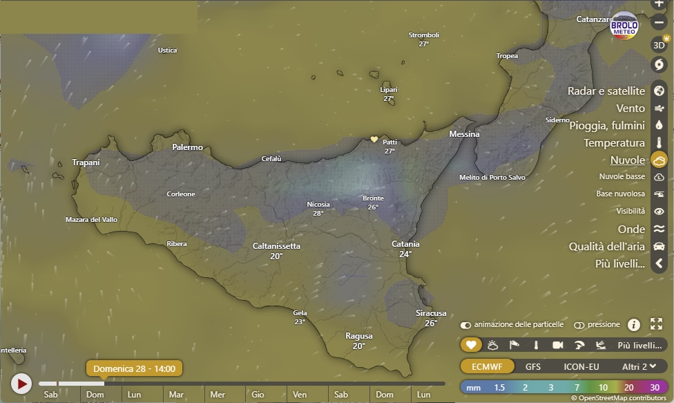 BROLO METEO – Le previsioni per oggi