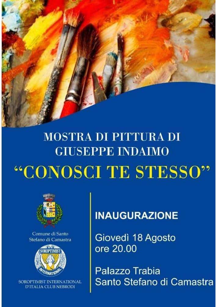 SOROPTIMIST CLUB NEBRODI – A Santo Stefano di Camastra  la mostra di pittura “Conosci te stesso”
