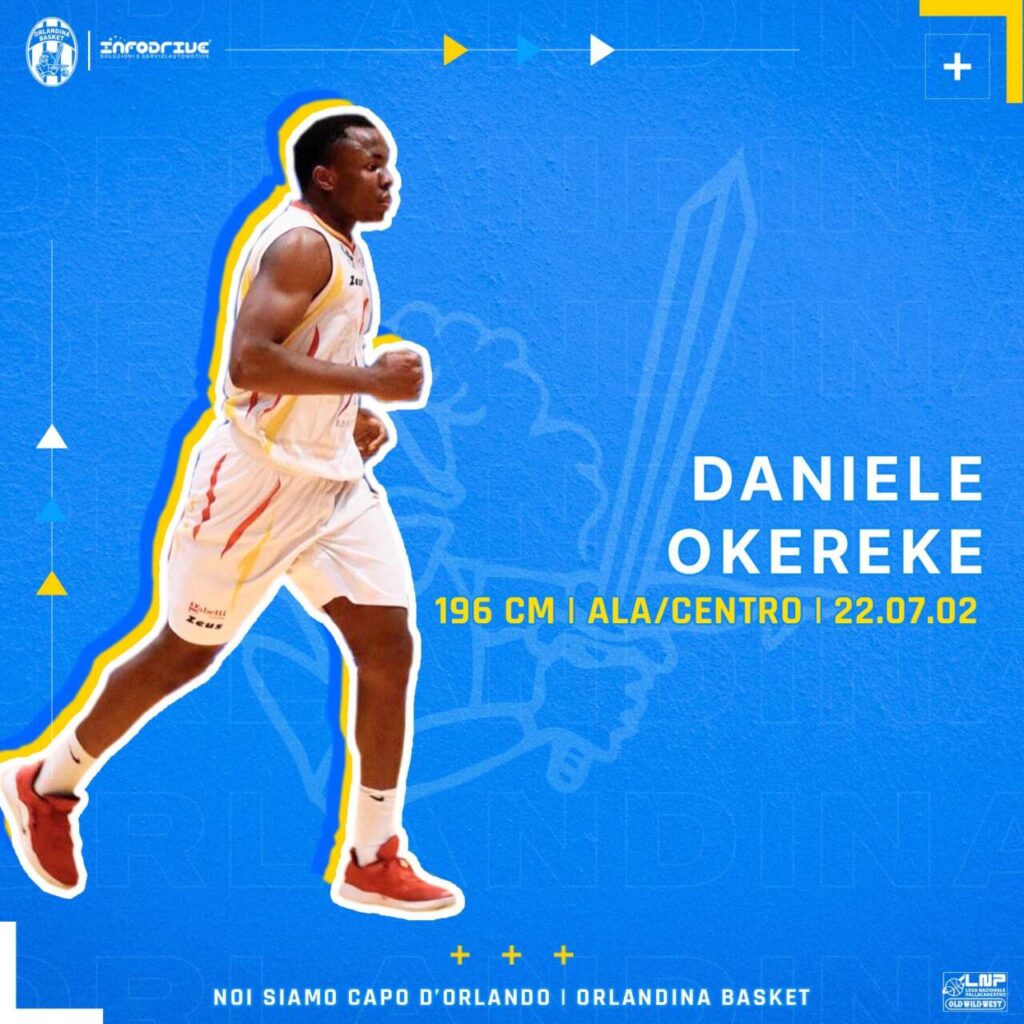 BASKET – Daniele Okereke è un nuovo lungo dell’Orlandina Basket