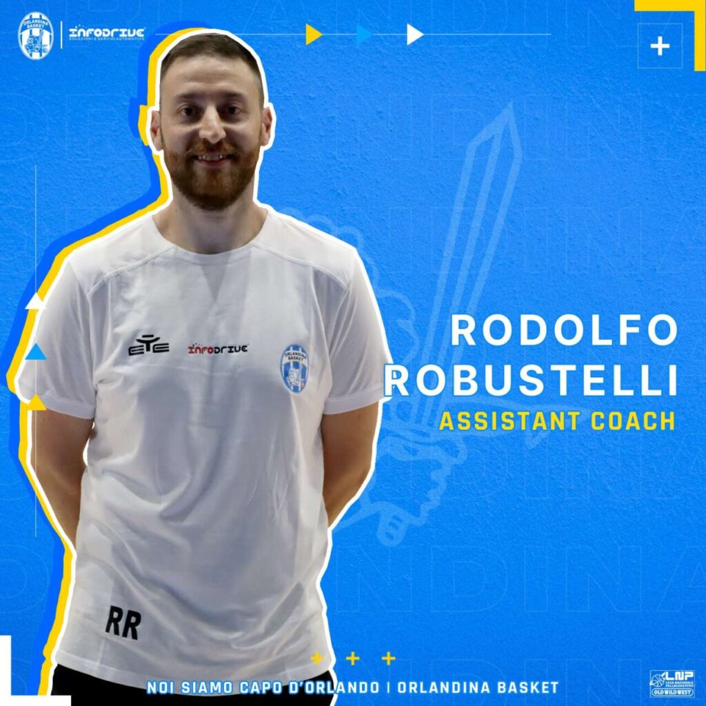 BASKET – Rodolfo Robustelli è il nuovo assistant coach dell’Infodrive Capo d’Orlando