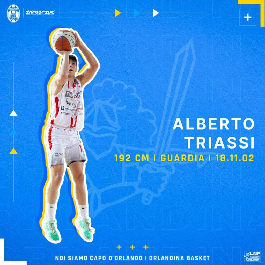 BASKET – L’Orlandina riaccoglie Alberto Triassi