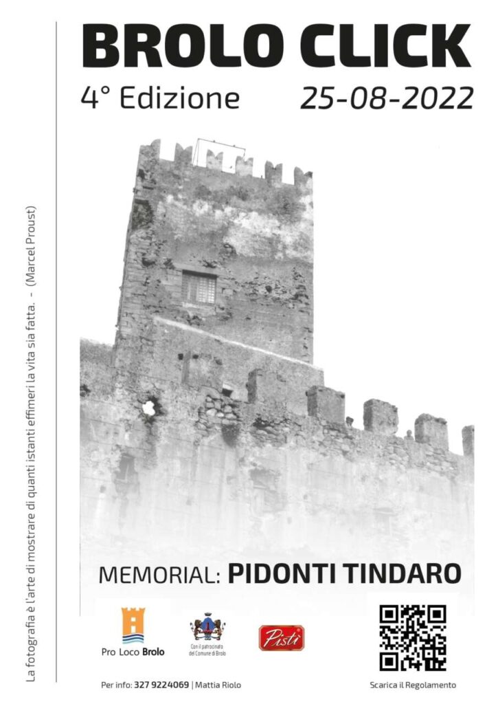 BROLO CLICK – Il Concorso fotografico giunto alla sua IV edizione dedicato a Tindaro Pidonti