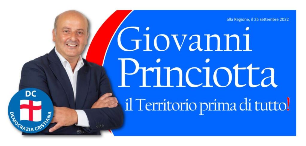 GIOVANNI PRINCIOTTA –  “Il Territorio prima di tutto!”