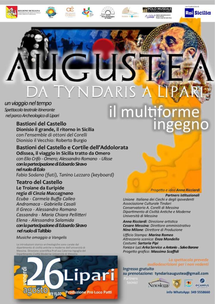 TYNDARIS AUGUSTEA – Il 26 in scena a Lipari