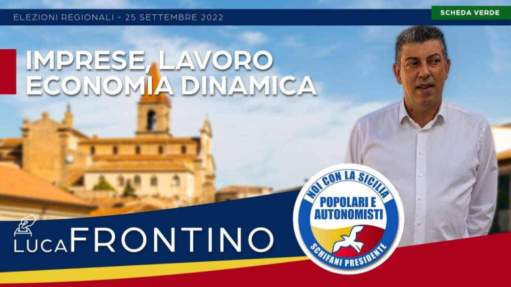 REGIONALI – Luca Frontino, nel mio programma l’economia e il lavoro