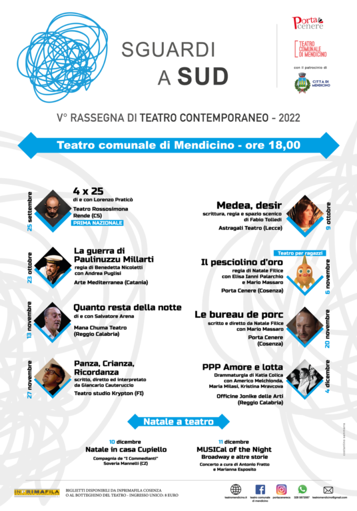 SGUARDI AL SUD – Da ieri al Teatro Comunale di Mendicino