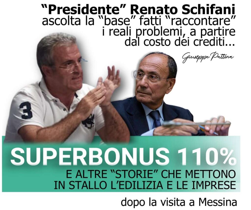 IMPRENDITORI EDILI MESSINESI – Renato Schifani oltre l’Ance c’è un mondo
