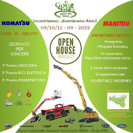 OPEN HOUSE – Alla Co.m.edil di Brolo un week “alla grande”. Si inizia oggi
