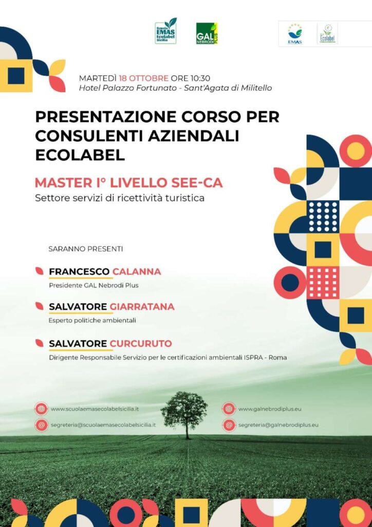 FORMAZIONE – A Sant’Agata M.llo il I° Corso per consulenti ambientali ECOLABEL