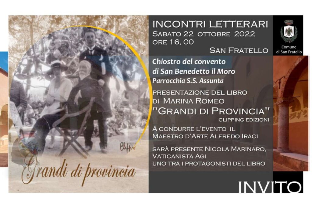 LIBRI – “Grandi di Provincia” approda a San Fratello