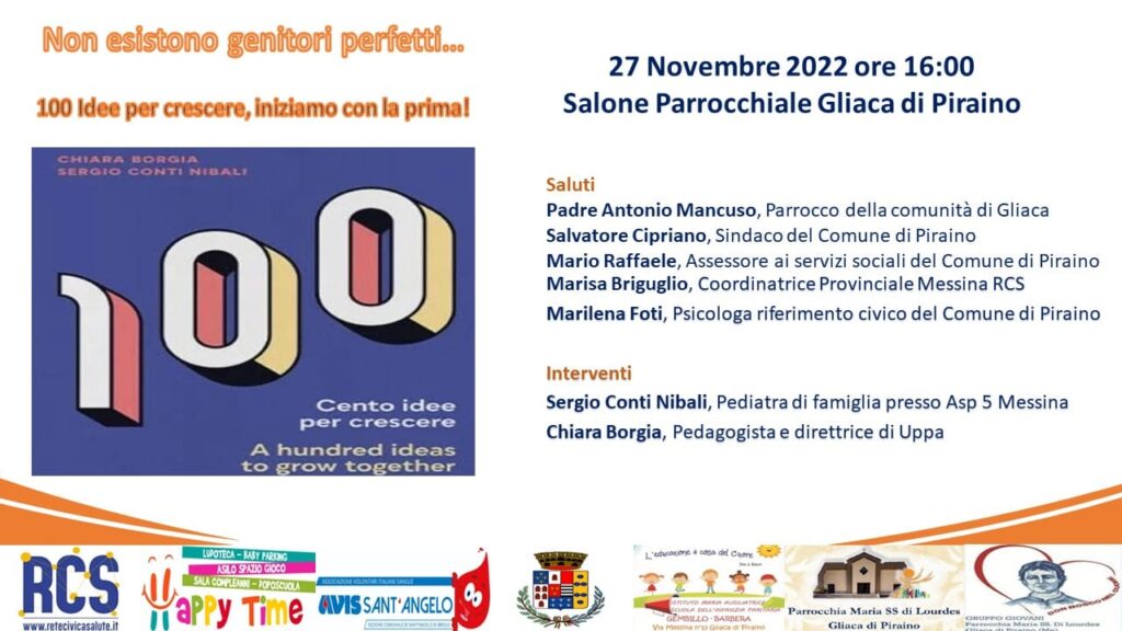 INCONTRI A GLIACA – “Non esistono Genitori perfetti”