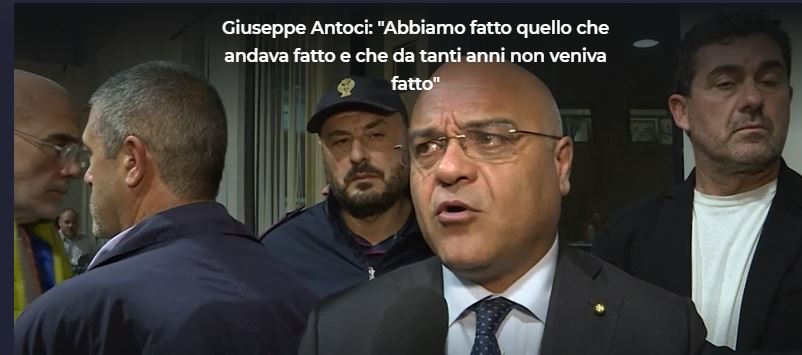 QUEI TEOREMI CHE DIVENTANO SEMPRE PIU’ REALTA’ – Antoci con il suo “Protocollo” continua a fare centro