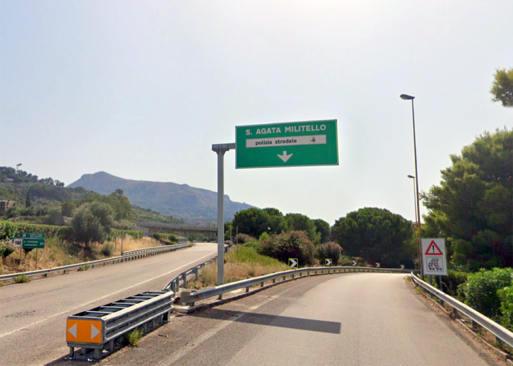 AUTOSTRADE SICILIANE – A20 chiusa in direzione Palermo tra Sant’Agata di Militello e S. Stefano di Camastra